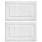 mDesign 100% Cotton Bath Mat, Hotel-Style Bathroom Floor Rug, 2 Pack